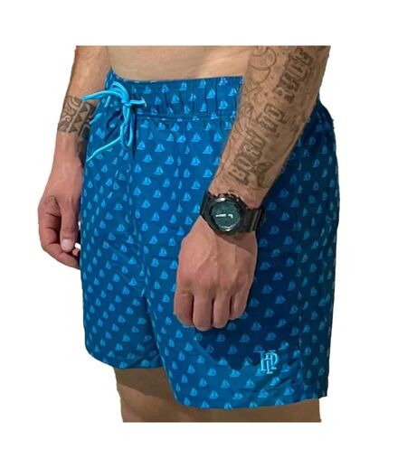 Maillot de bain bleu homme haute pression bateau