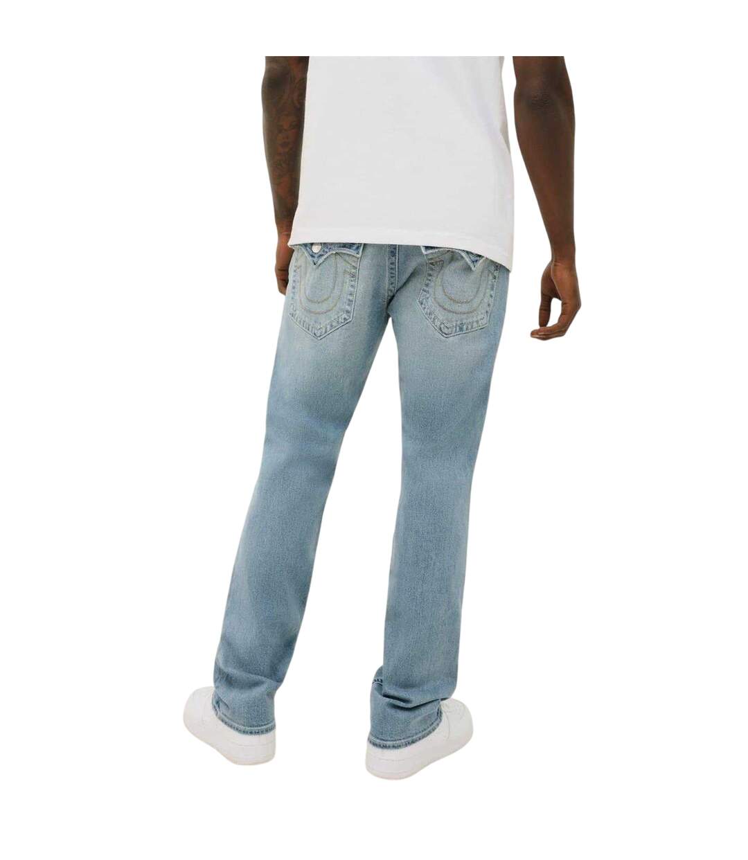 Mens Denim Straight Jeans Blue True Religion-3