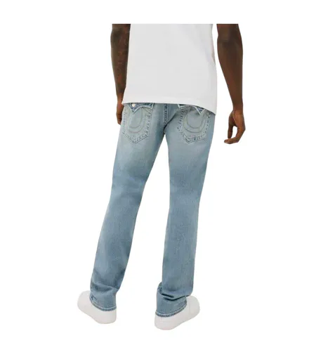 Mens Denim Straight Jeans Blue True Religion