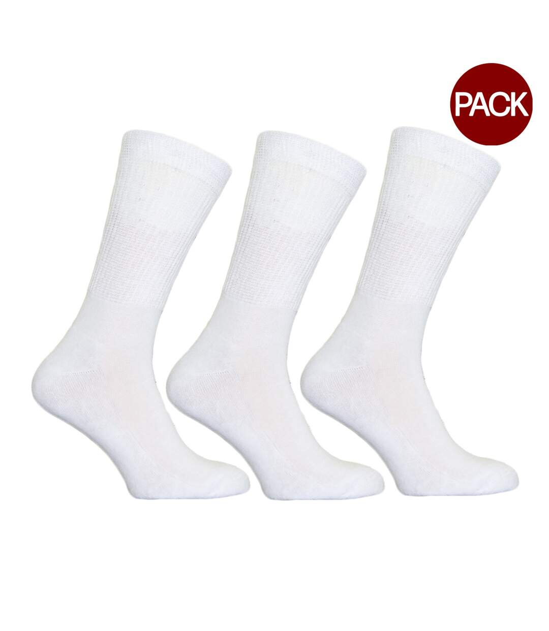 Chaussettes très larges homme blanc Simply Essentials