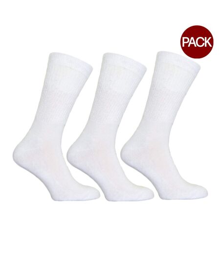 Chaussettes très larges homme blanc Simply Essentials