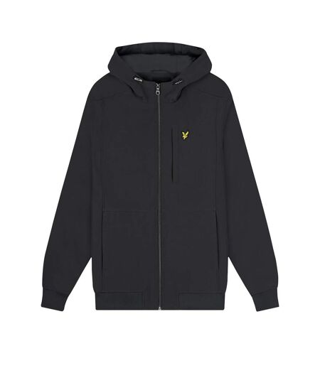 Mens soft shell jacket gunmetal Lyle & Scott