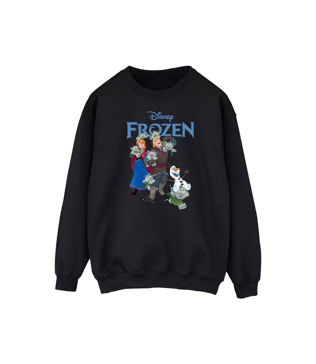 Disney Sweatshirt Frozen Happy Trolls Femme/Femme (Noir) - UTBI50252-1