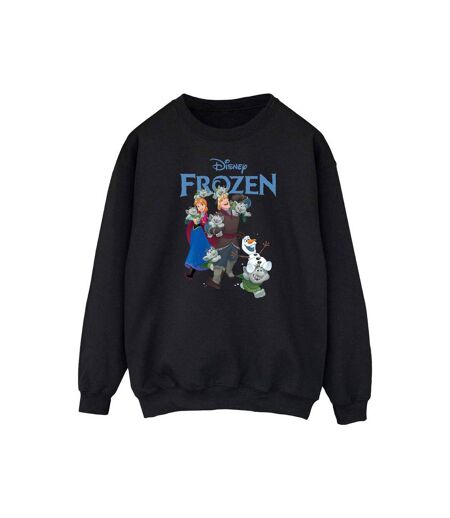 Disney Sweatshirt Frozen Happy Trolls Femme/Femme (Noir) - UTBI50252