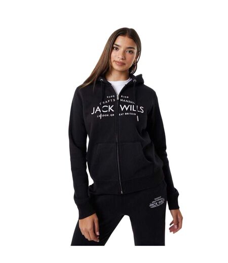 Veste À Capuche Motif/style Logo Hunston Femme Noir Jack Wills