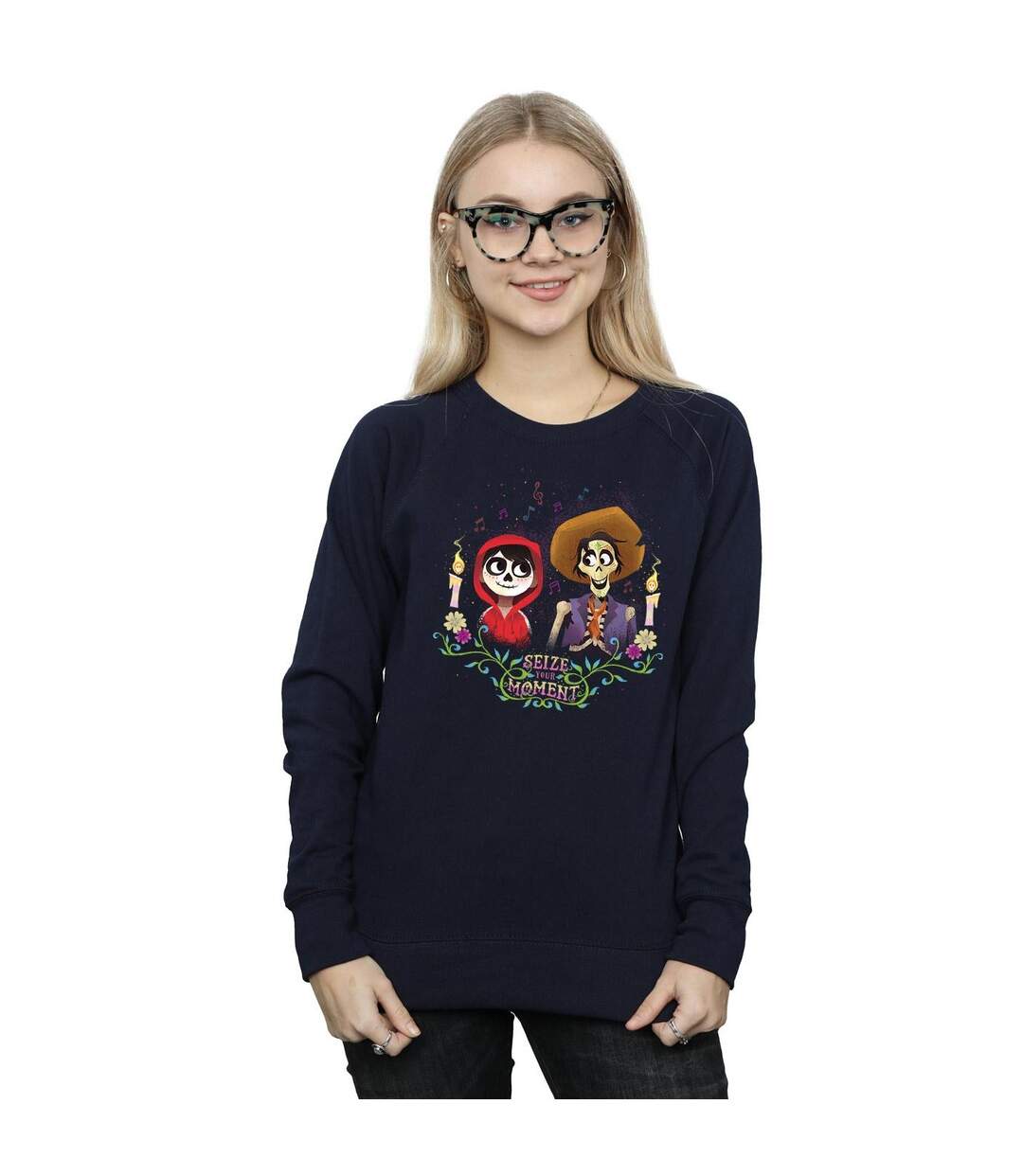 Disney Sweatshirt Coco Miguel And Hector Femme/Ladies (Bleu marine) - UTBI3580-2