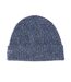 Bonnet marine chiné mixte lacoste rib-1