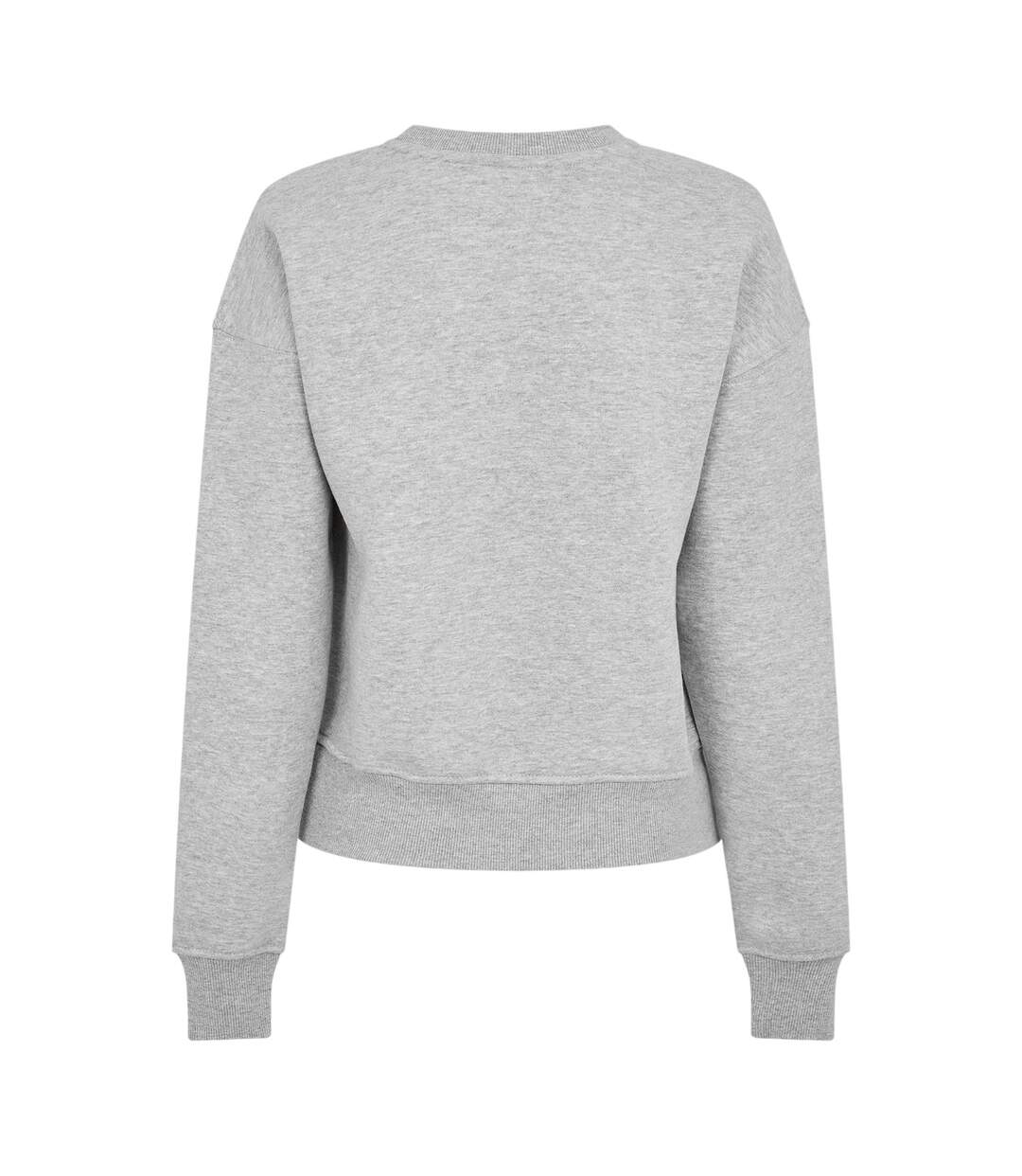 Womens/ladies Classic Sweatshirt Grey Marl USA Pro-3