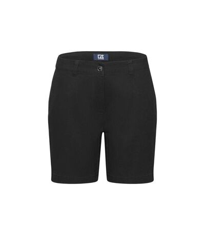 Womens/ladies Edgemont Shorts Black Cutter & Buck