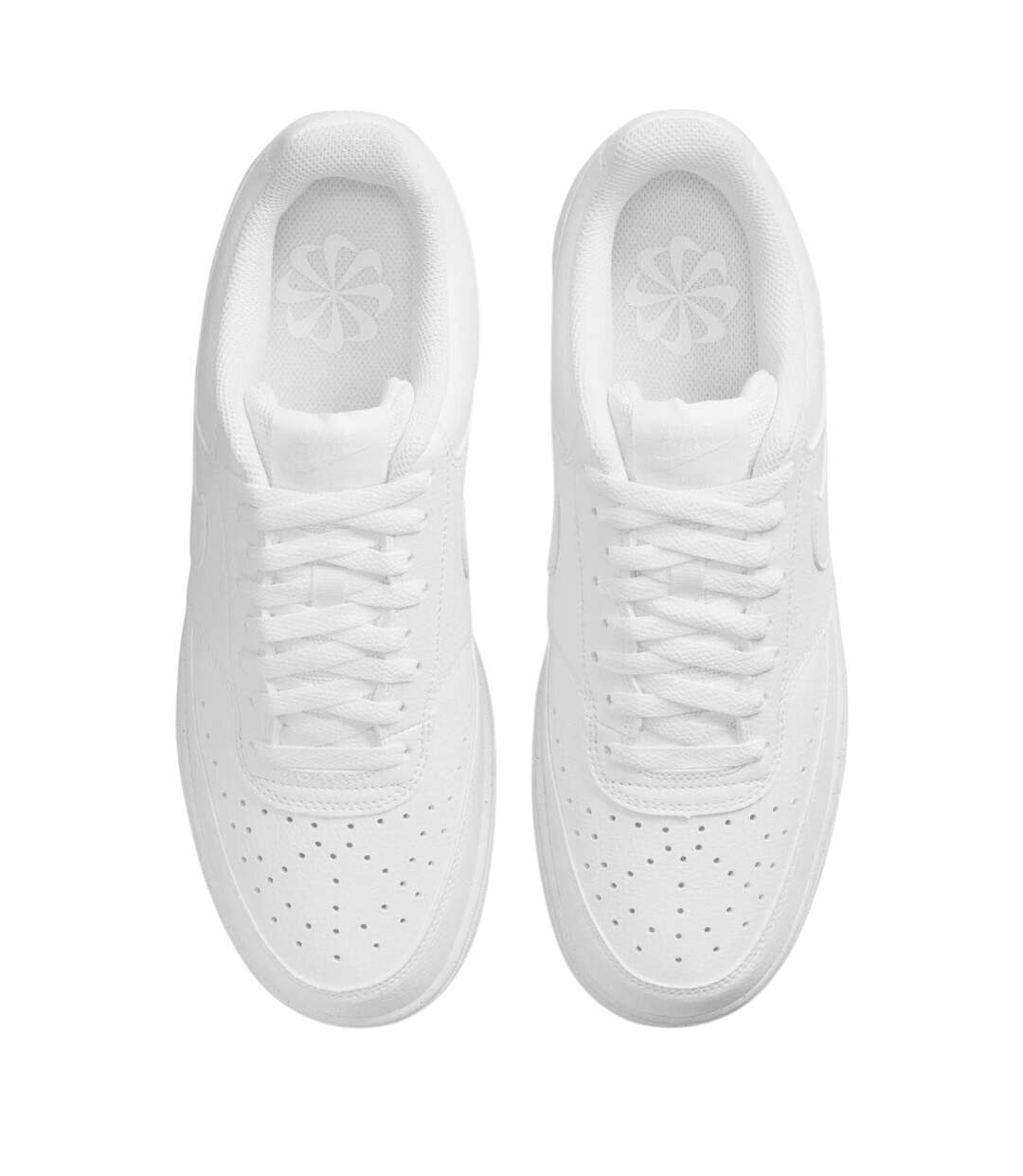 Mens Vision Low Leather Trainers White Nike-4
