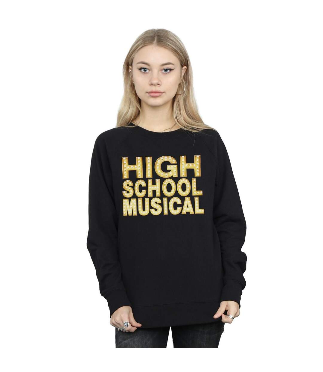 Disney Sweat-shirt à logo High School Musical The Musical Lights - Femmes/Dames (Noir) - UTBI21684-2