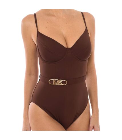 Retro style swimsuit with underwire and belt MM1N615 women