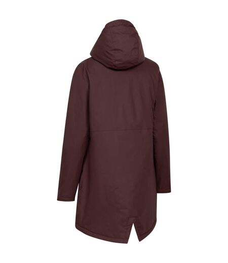 Doudoune Imperméable Unie À Capuche Ajustable Melissa Femme Beige Marron Trespass