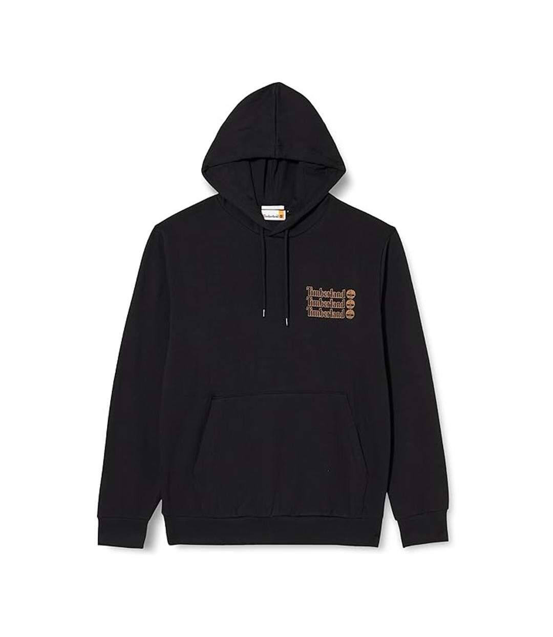 Sweat à capuche noir homme timberland hoodie 2 tier 3-1