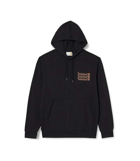 Sweat à capuche noir homme timberland hoodie 2 tier 3
