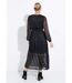 Robe longue en voile effet pailleté-2