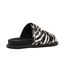Womens/ladies Agent Zebra Print Sliders White Black Steve Madden-2
