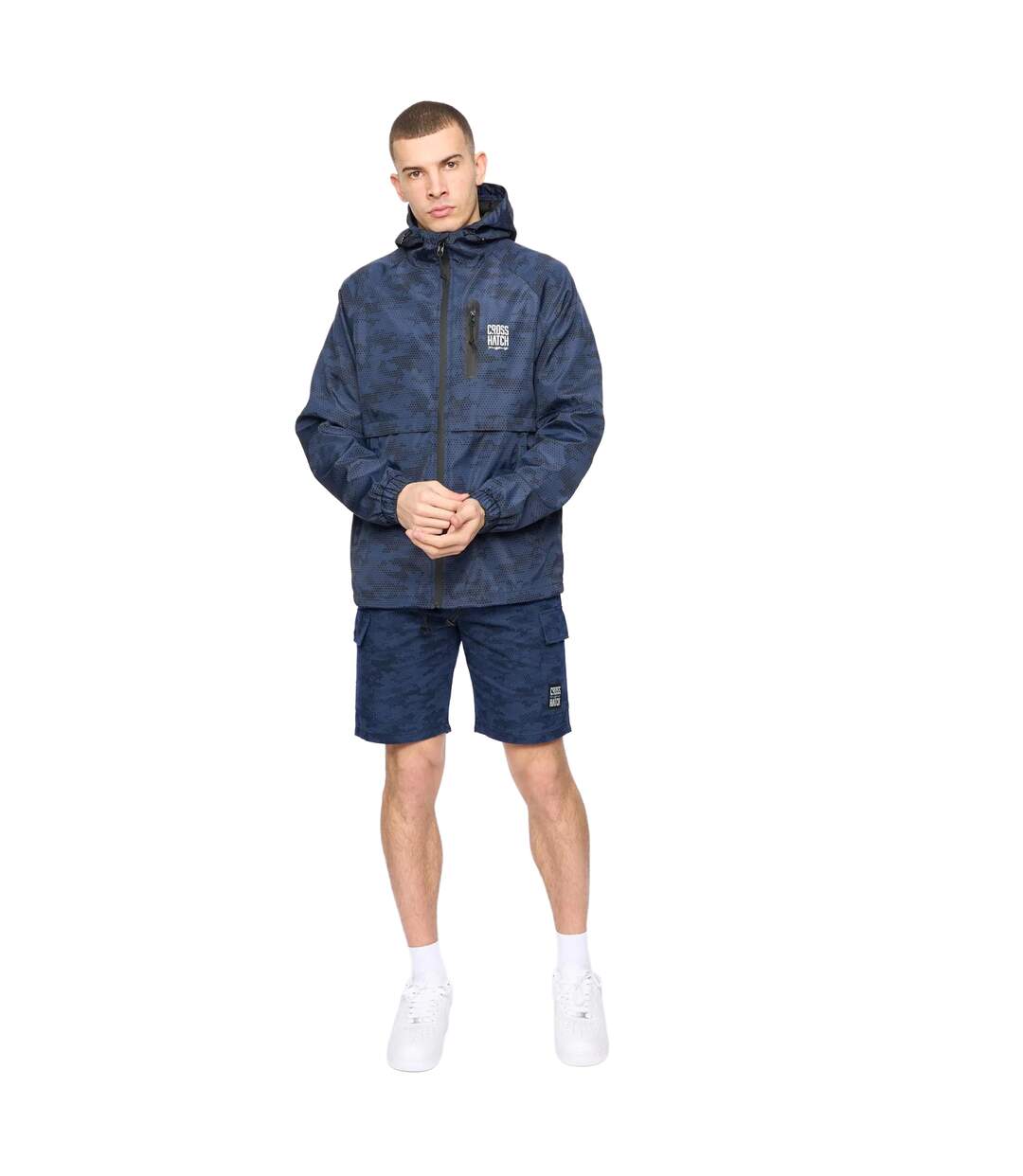 Mens janscore jacket navy Crosshatch-3