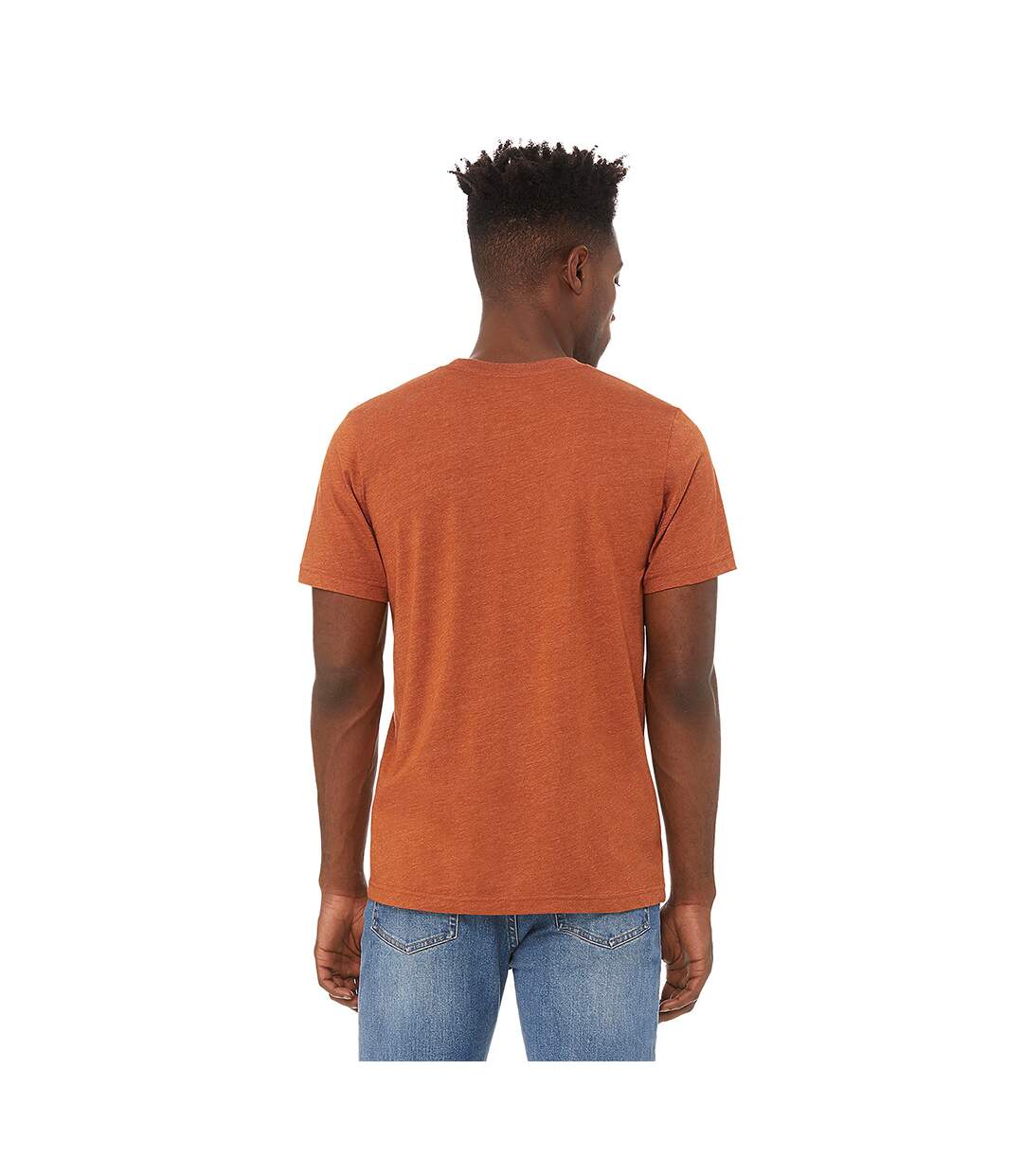 T-shirt cvc adulte orange chiné Bella + Canvas