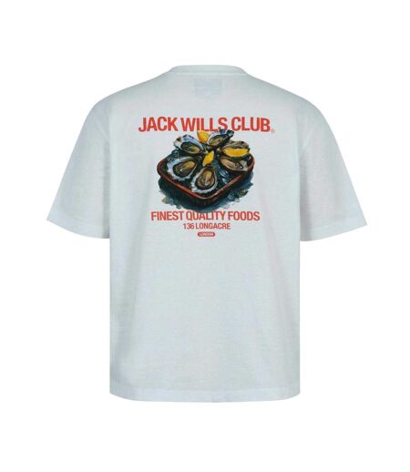 T-shirt Motif/style Blanc Cassé Homme Bleu Jack Wills