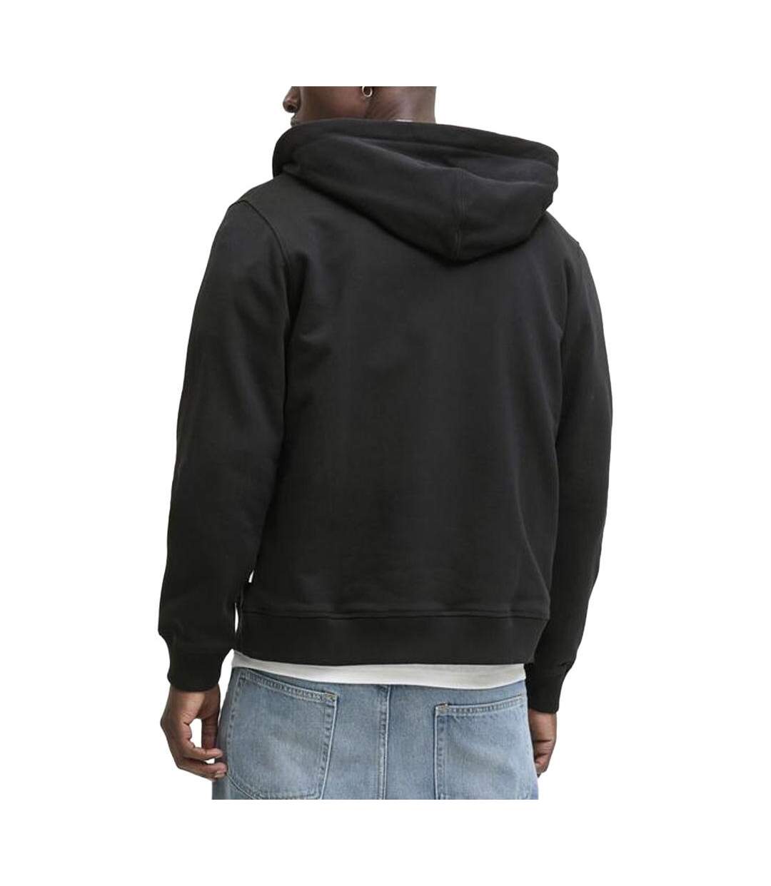 Sweat zippé noir homme jack & jones jornorrebro-2