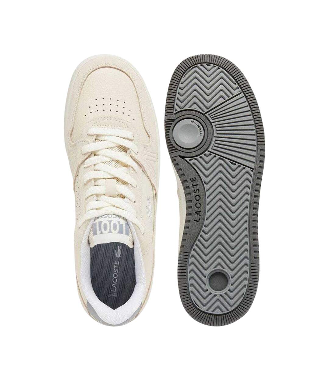 Baskets Motif/style Logo L001 Homme Blanc Gris Lacoste-4