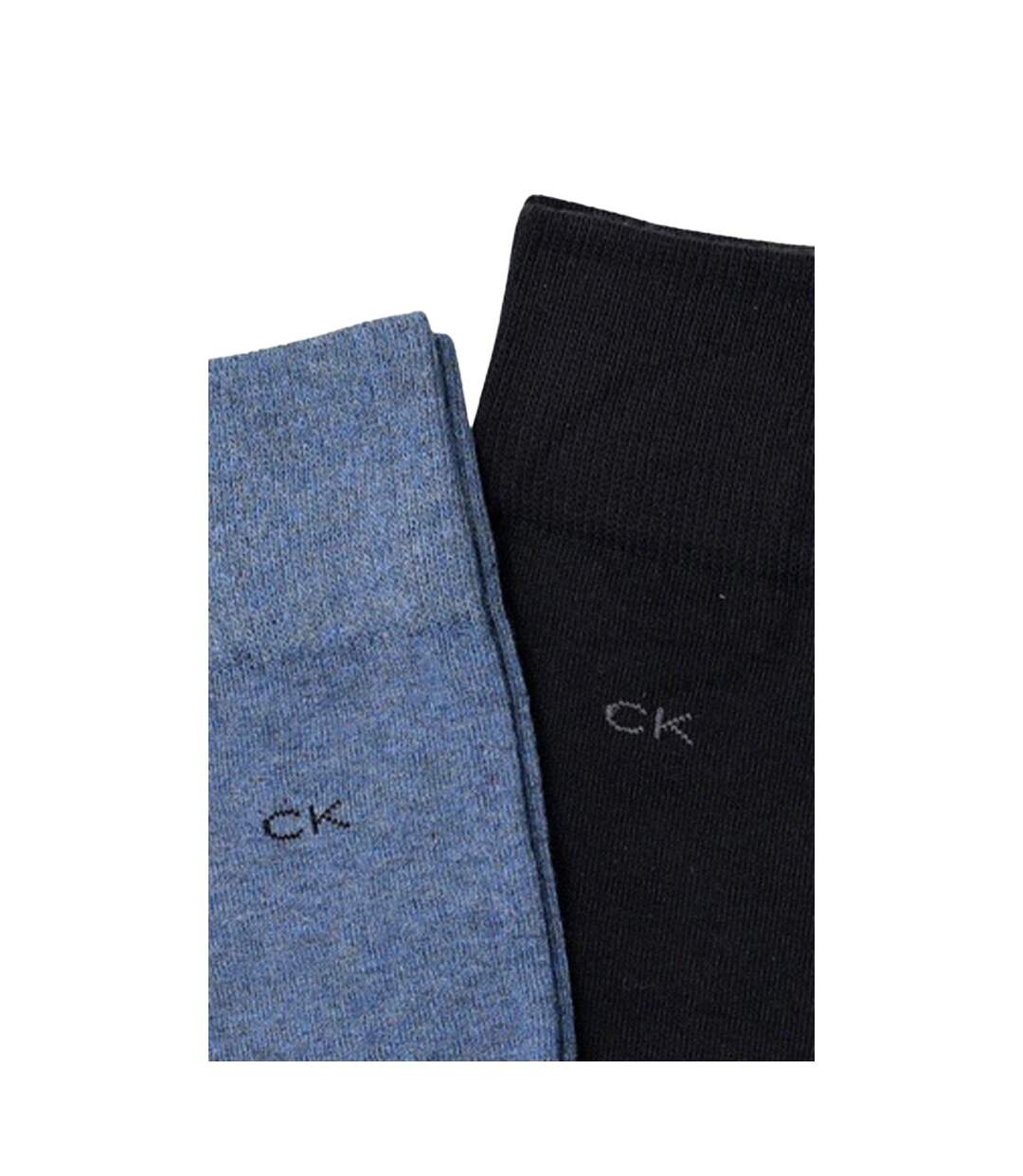 Chaussettes Motif/style Logo Brodé Homme Bleu Marine Bleu Calvin Klein-2