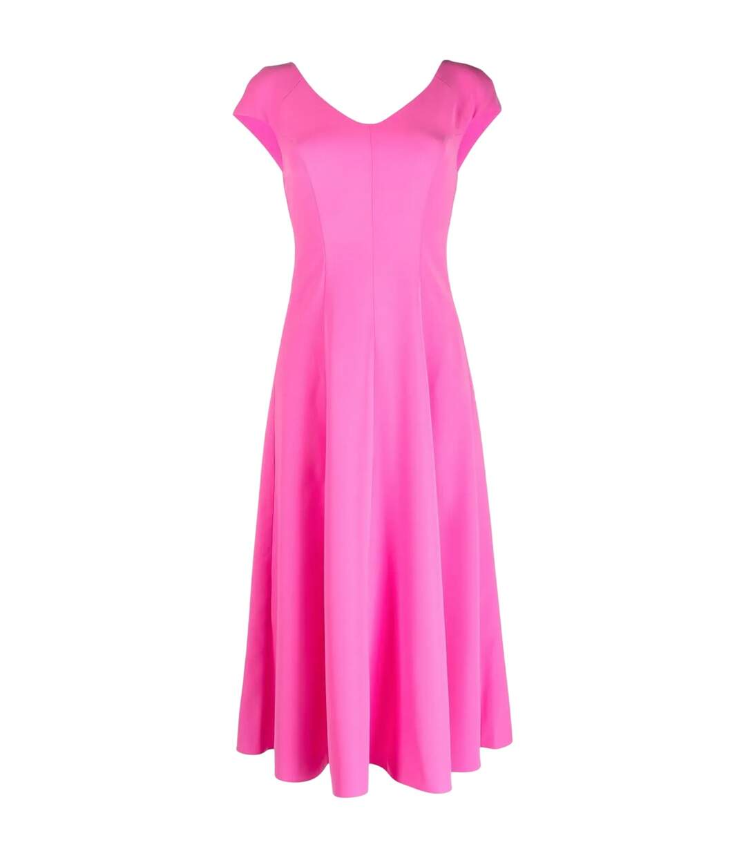 Womens/ladies Cut-out Back Midi Dress Pink Emporio Armani EA7-2