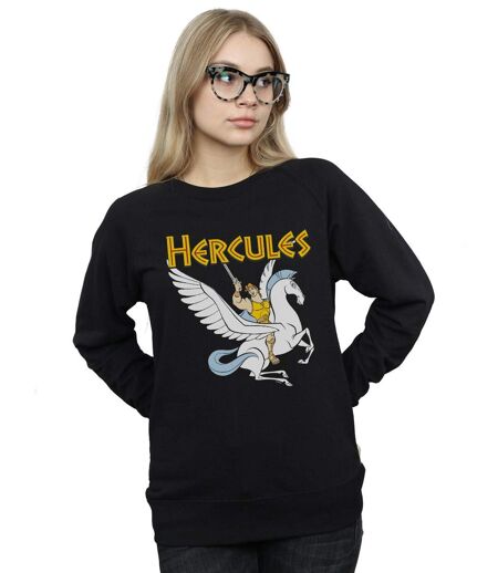 Disney - Sweat HERCULES WITH PEGASUS - Femme (Noir) - UTBI13450