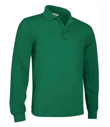 Polo manches longues - Homme - réf PREDATOR - vert kelly