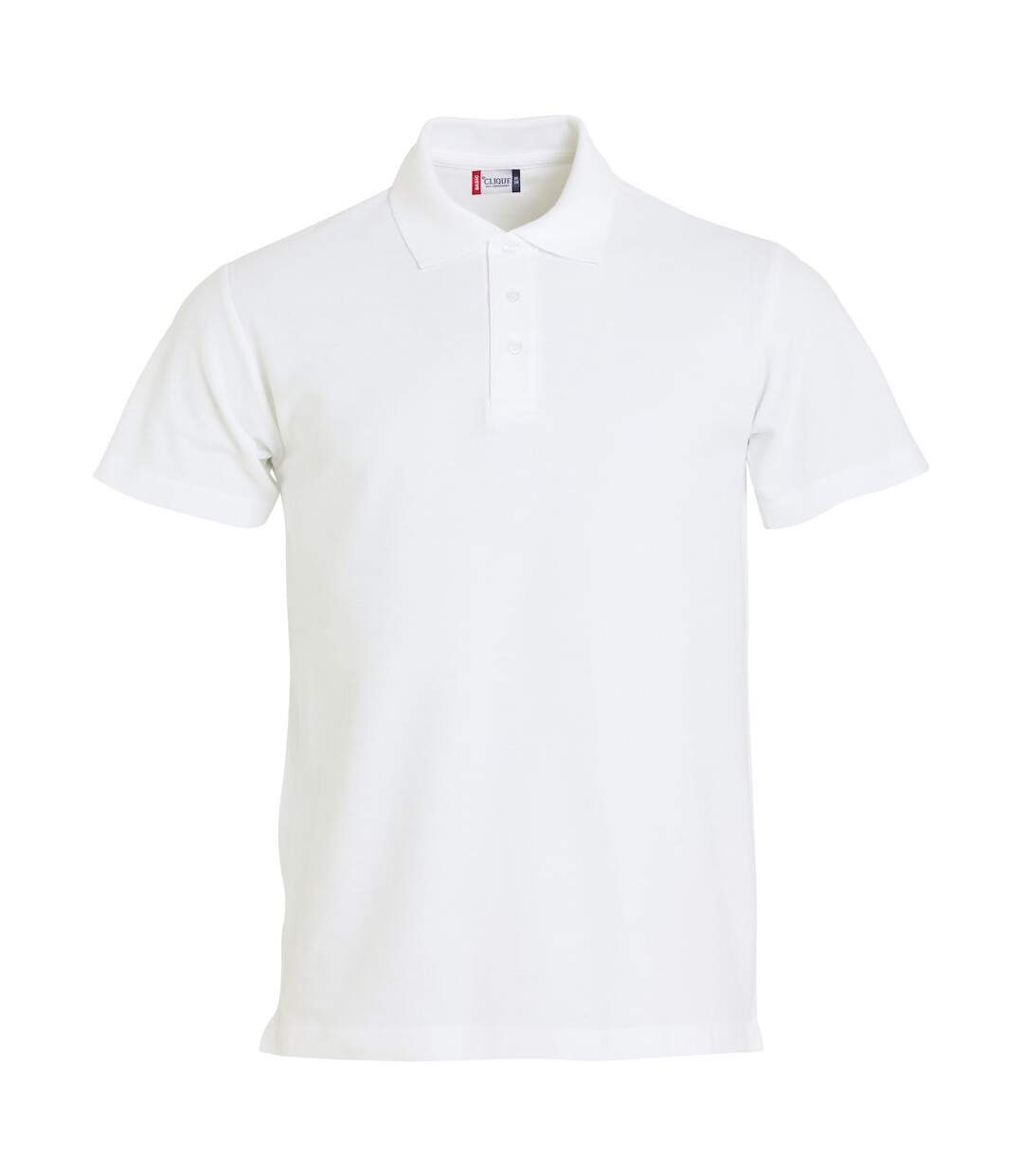 Polo basic homme blanc Clique-1