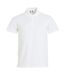 Polo basic homme blanc Clique-1