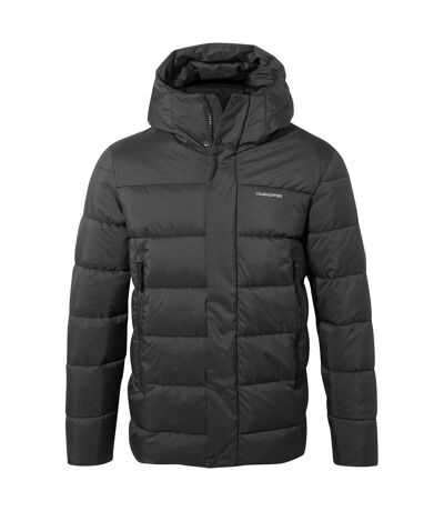 Mens sutherland hooded insulated jacket black Craghoppers
