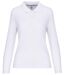 Polo manches longues - Femme - WK277 - blanc