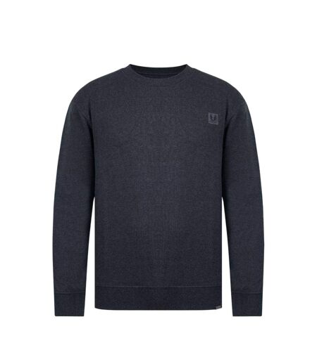 Mens Logo Regular Sweater Top Charcoal Marl Firetrap