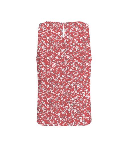 T-Shirt sans manches rose/blanc à motifs femme only nova life