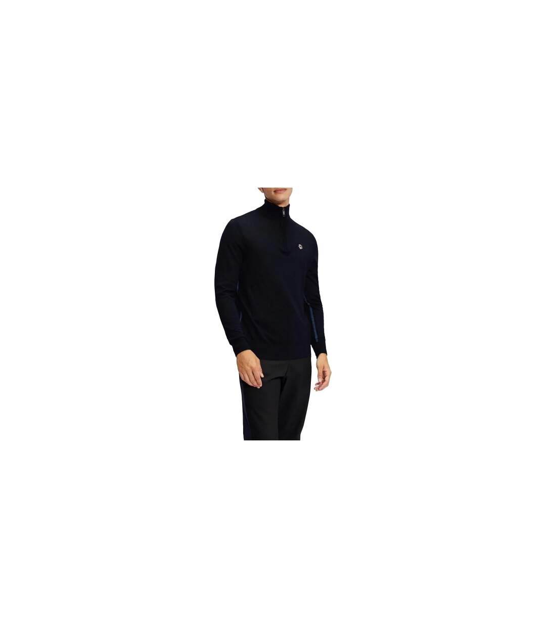 Unisex Adult Tooting Quarter Zip Sweatshirt Navy Ted Baker-1