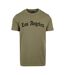T-shirt Los Angeles Wording Homme Kaki Mister Tee-1