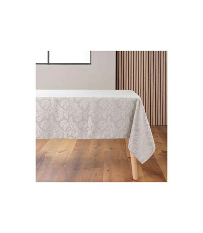 Nappe Jacquard Imprimé Doriane 140x240cm Taupe