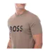 T-shirt Style Logo Homme Vert Hugo Boss-4