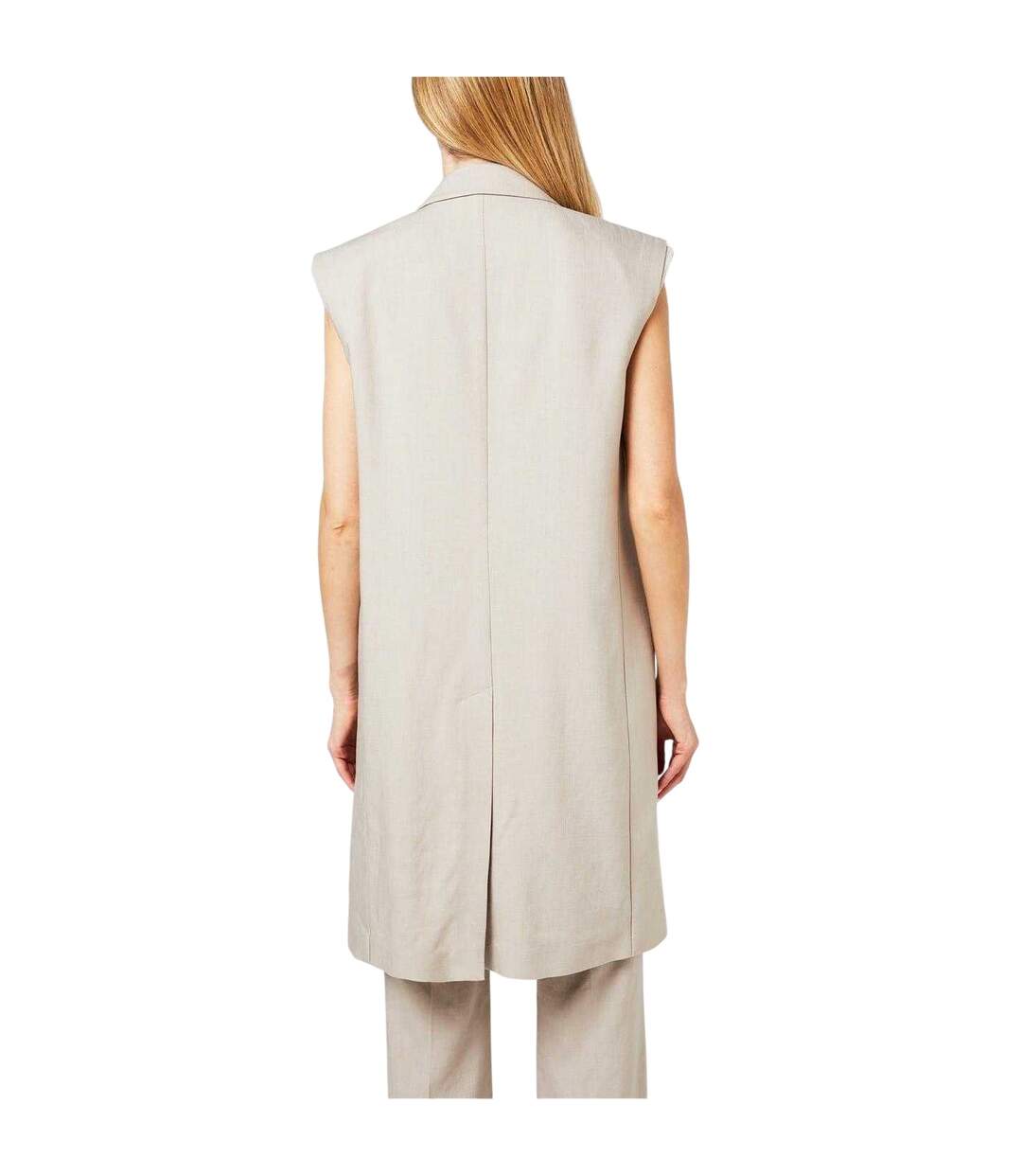 Blazer Sans Manches Motif/style Long Jewela Femme Beige Boss-3