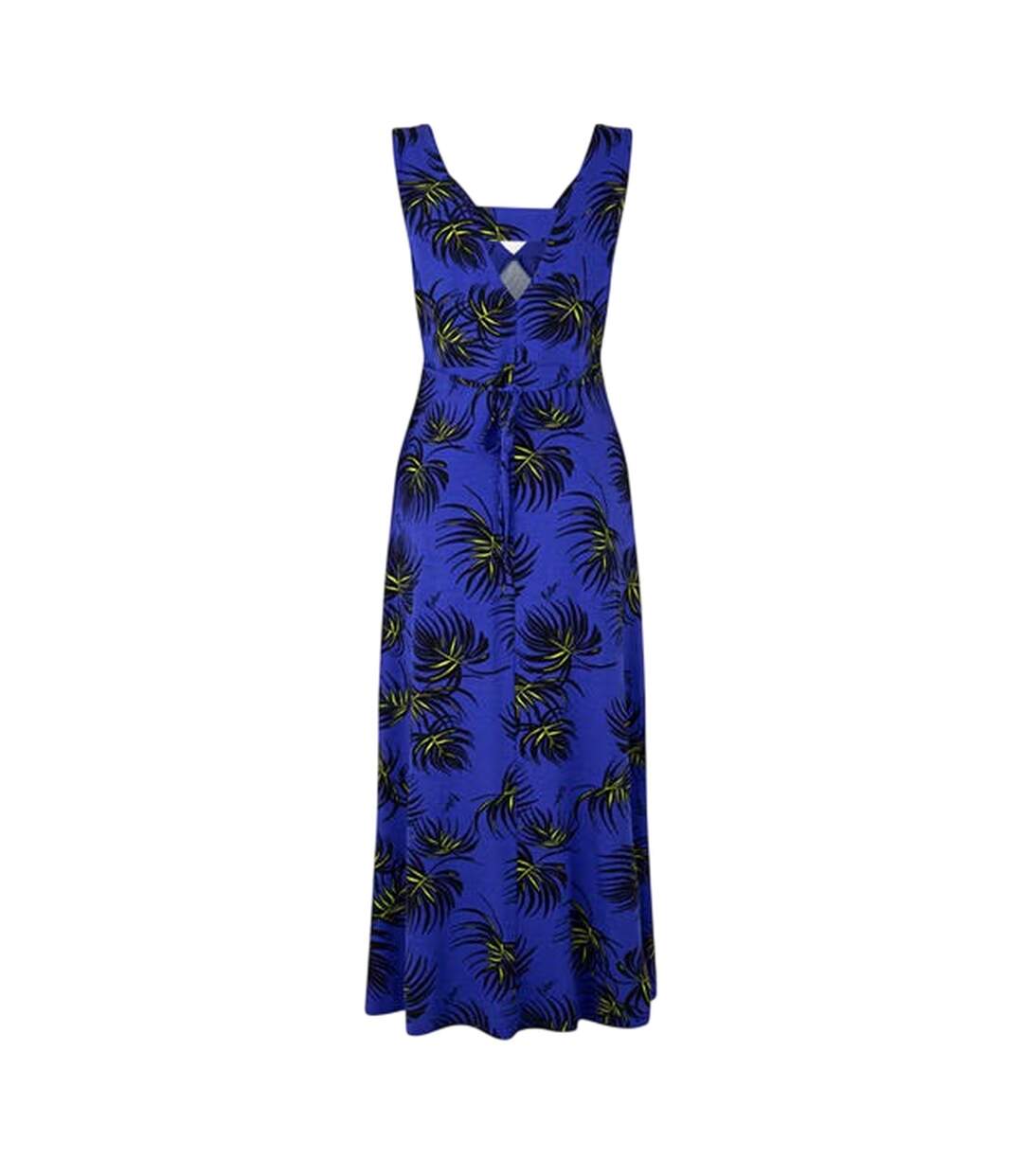 Robe À Bretelles Motif/style Imprimé Feuille Femme Bleu Biba-2