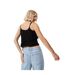 Débardeur Bretelles Fines Motif/style Ruché Femme Noir Jack Wills-3