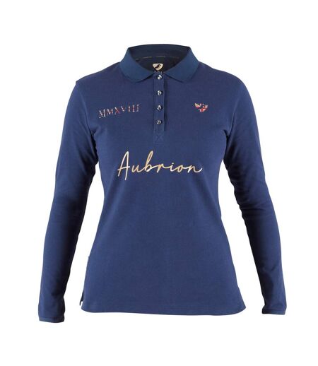 Polo team femme bleu marine Aubrion