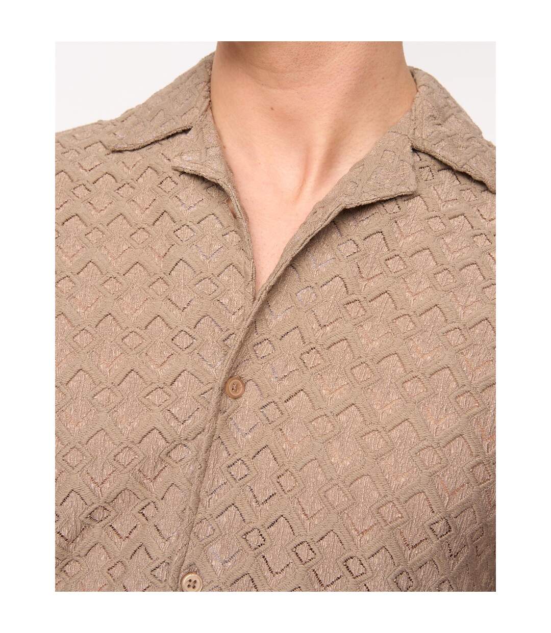 Chemise Foxborough Homme Taupe Duck And Cover-4