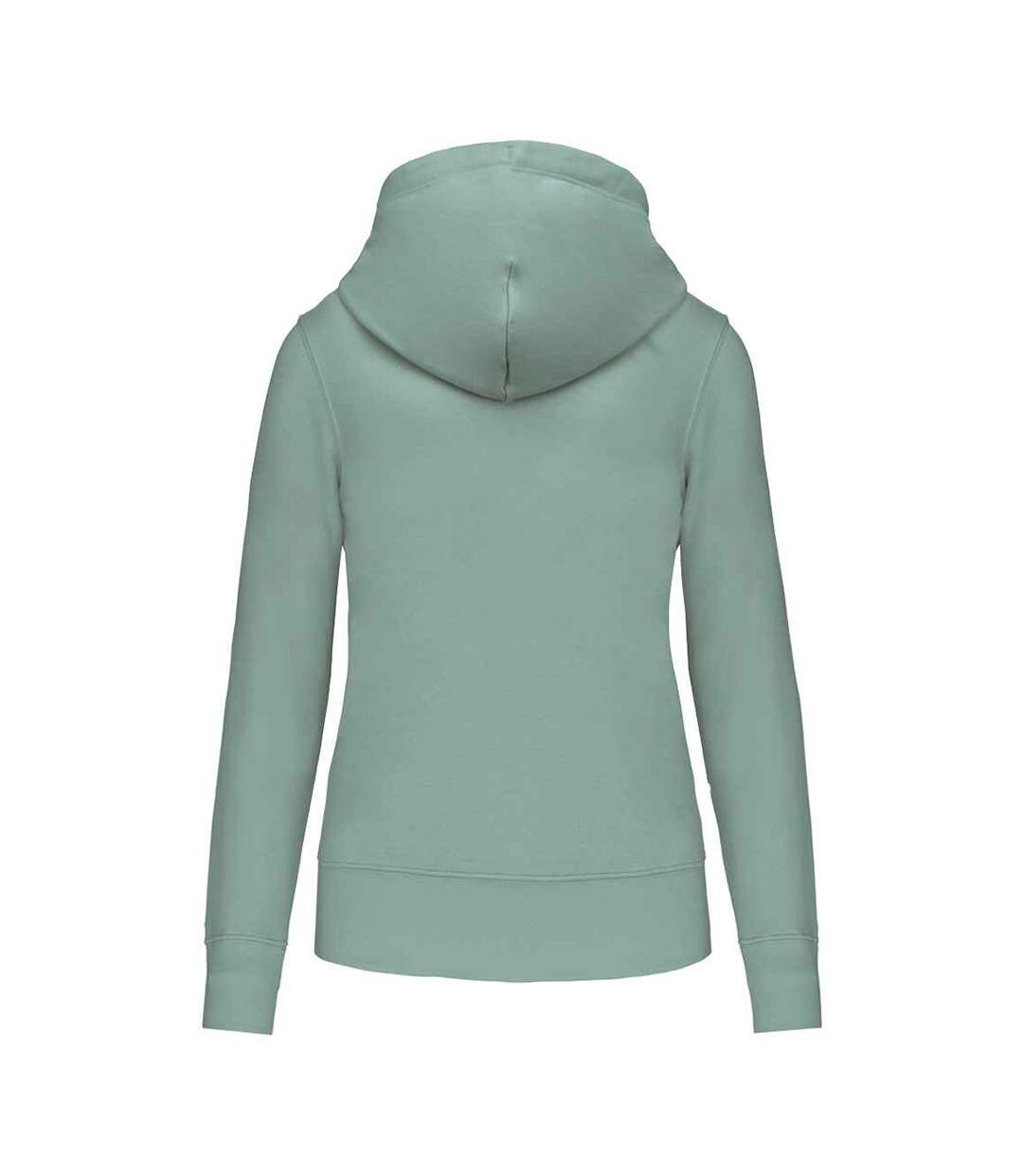 Womens/ladies eco friendly full zip hoodie sage Kariban