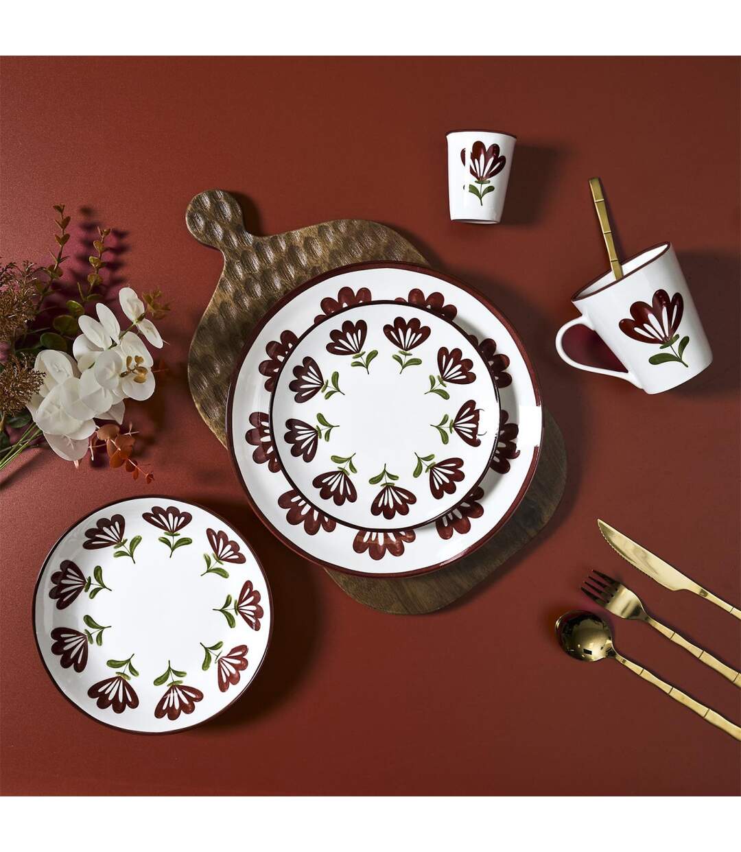 Lot de 6 Assiettes Creuses Edith 19cm Multicolore-4