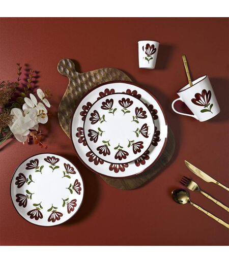 Lot de 6 Assiettes Creuses Edith 19cm Multicolore