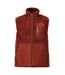 Mens Customised Pile Zipped Gilet Autumn Red Mascot-1