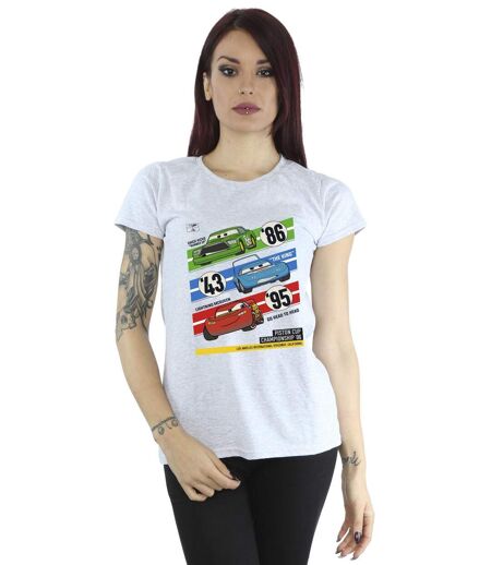 Disney - T-shirt CARS PISTON CUP CHAMPIONS - Femme (Gris chiné) - UTBI13989